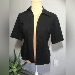 Black button down